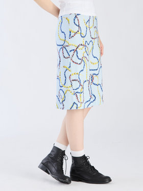 FEMME ウィメンズ プリント ひざ丈スカート "Colliers" マルチ