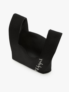 To b. by agnès b. ニット ロゴトートバッグ ブラック