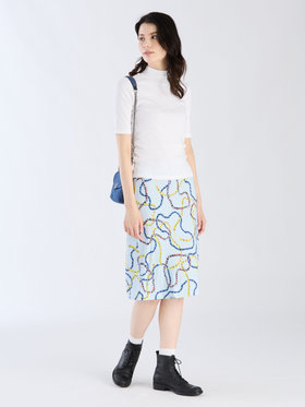 FEMME ウィメンズ プリント ひざ丈スカート "Colliers" マルチ