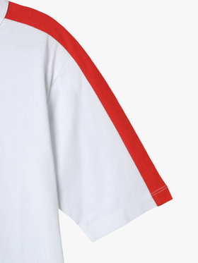 ENFANT ユニセックス キッズ ロゴ プリント コットン 半袖 Tシャツ ホワイト