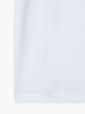 ENFANT ユニセックス キッズ ロゴ プリント コットン 半袖 Tシャツ ホワイト