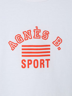 ENFANT ユニセックス キッズ ロゴ プリント コットン 半袖 Tシャツ ホワイト