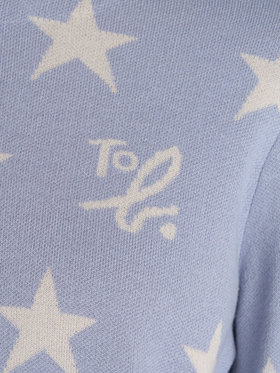 To b. by agnès b. スタージャガードプルオーバー ブルー