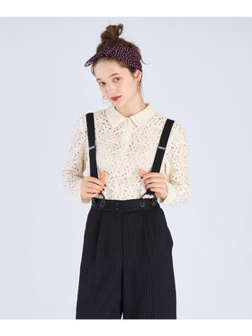 To b. by agnès b. 【Outlet】ラッセルレースポロ アイボリー