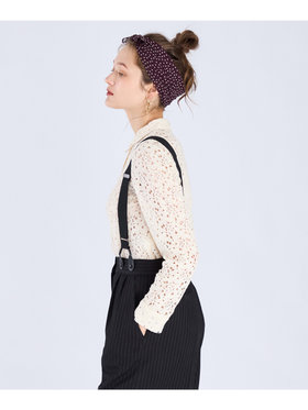 To b. by agnès b. 【Outlet】ラッセルレースポロ アイボリー