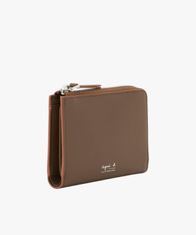 VOYAGE メンズ バッグ＆ウォレット レザー ラウンドジップ二つ折り ウォレット "Yvon" ZAH04-07 ブラウン