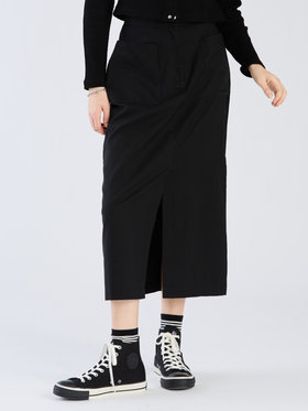 To b. by agnès b. 【Outlet】コットン ロング スカート ブラック