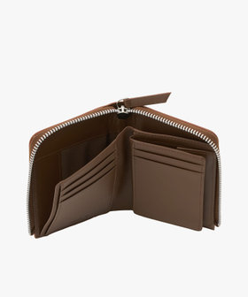 VOYAGE メンズ バッグ＆ウォレット レザー ラウンドジップ二つ折り ウォレット "Yvon" ZAH04-07 ブラウン