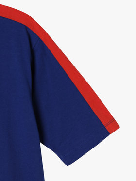 ENFANT ユニセックス キッズ ロゴ プリント コットン 半袖 Tシャツ ネイビー