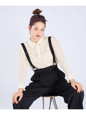 To b. by agnès b. 【Outlet】ラッセルレースポロ アイボリー