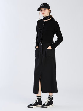 To b. by agnès b. 【Outlet】コットン ロング スカート ブラック