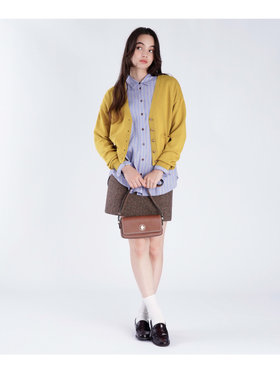 To b. by agnès b. 【Outlet】コットン Vネック ニット カーディガン マスタード