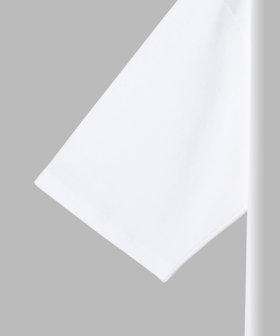 HOMME メンズ メンズ ロゴ 刺繍 コットン 半袖 Tシャツ "Horace" ホワイト