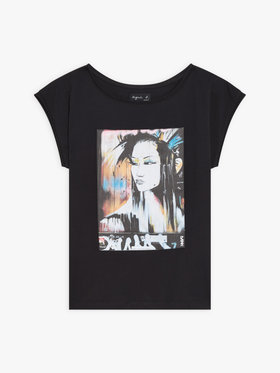 FEMME ウィメンズ 【Outlet】SEU8 TS FRAGILE アーティストTシャツ Dan Kitchener ブラック