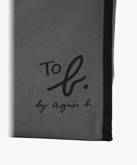 To b. by agnès b. To b. by agnes b.× green label relaxing コットン パイピング ミニトートバッグ グレー