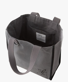 To b. by agnès b. To b. by agnes b.× green label relaxing コットン パイピング ミニトートバッグ グレー