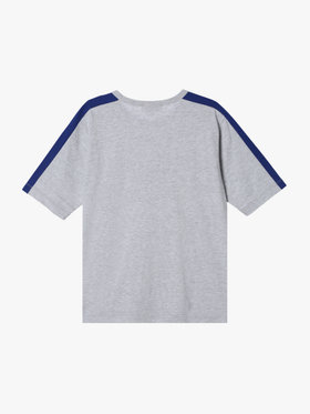 ENFANT ユニセックス キッズ ロゴ プリント コットン 半袖 Tシャツ グレー