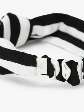 ENFANT ベビー ベビー ボーダー ヘアバンド ホワイト×ブラック