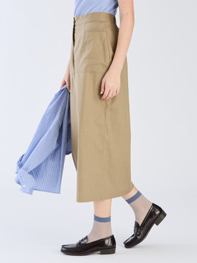 To b. by agnès b. 【Outlet】コットン ロング スカート ベージュ