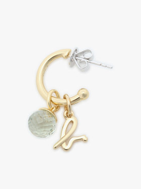 FEMME ウィメンズ ストーンピアス ”Green Amethyst” グリーン