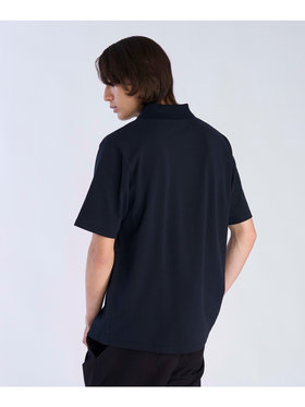 HOMME メンズ メンズ アイコニック 刺繍 コットン 半袖 ポロシャツ "Lezard" ブルー系その他