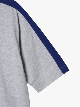 ENFANT ユニセックス キッズ ロゴ プリント コットン 半袖 Tシャツ グレー