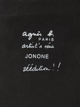 FEMME ウィメンズ コットン アーティスト トートバッグ "JonOne" ブラック