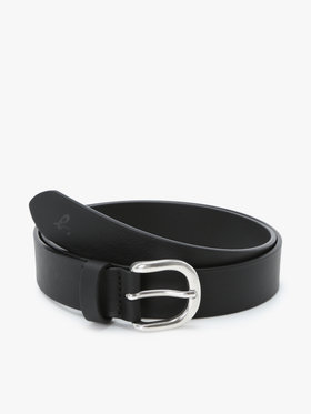 HOMME メンズ メンズ ”b.”ロゴ レザー ベルト ”Yann” ブラック