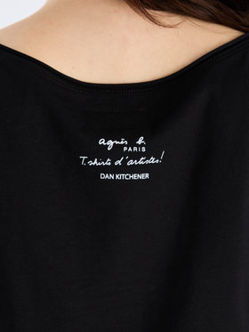 FEMME ウィメンズ 【Outlet】SEU8 TS FRAGILE アーティストTシャツ Dan Kitchener ブラック