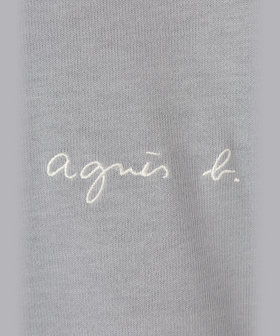 HOMME メンズ メンズ ロゴ 刺繍 コットン 半袖 Tシャツ "Horace" グレー系その他