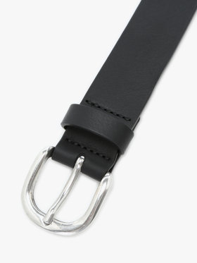 HOMME メンズ メンズ ”b.”ロゴ レザー ベルト ”Yann” ブラック