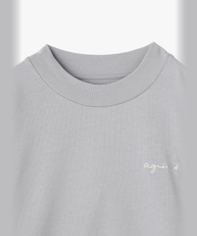 HOMME メンズ メンズ ロゴ 刺繍 コットン 半袖 Tシャツ "Horace" グレー系その他