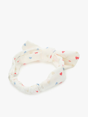 ENFANT ベビー ベビー マルチカラー コットン ヘアバンド ホワイト