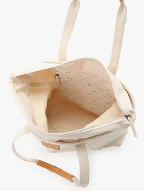 VOYAGE ウィメンズ バッグ＆ウォレット コットン ラージ トートバッグ ABS10-02 オフホワイト