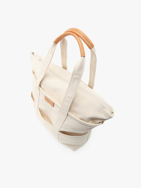 VOYAGE ウィメンズ バッグ＆ウォレット コットン ラージ トートバッグ ABS10-02 オフホワイト