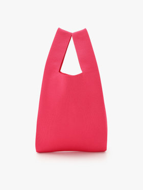 To b. by agnès b. ニット ロゴトートバッグ ピンク