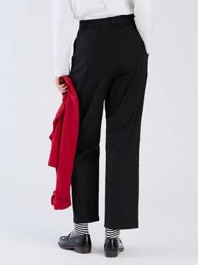 To b. by agnès b. 【Outlet】コットン タックパンツ ブラック