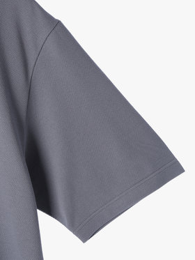 HOMME メンズ メンズ アイコニック 刺繍 コットン 半袖 ポロシャツ "Lezard" グレー