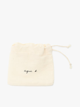 ENFANT ガールズ キッズ ”b.” ロゴ ベロア ヘアピン ブラック