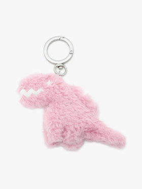 HOMME メンズ SPORT b. ディノ ファーリー キーチェーン ピンク