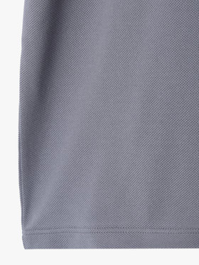 HOMME メンズ メンズ アイコニック 刺繍 コットン 半袖 ポロシャツ "Lezard" グレー