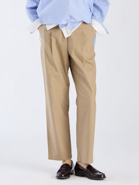 To b. by agnès b. 【Outlet】コットン タックパンツ ベージュ