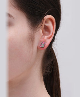 FEMME ウィメンズ SPORT b. ディノ シングル スタッドピアス "Hugging b." ピンク