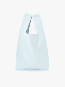 To b. by agnès b. ニット ロゴ トートバッグ ライトブルー