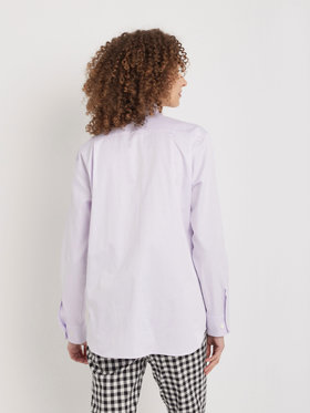 FEMME ウィメンズ コットンツイル 長袖 シャツ ”Saori” パープル系その他