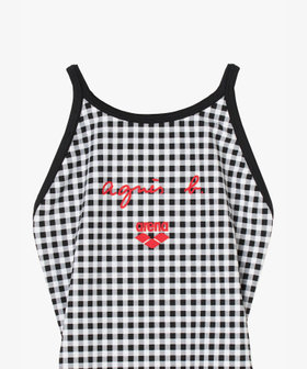 FEMME ウィメンズ agnes b. x arena タフスーツ トレーニングワンピース 水着 ブラック