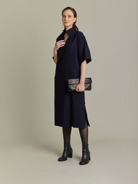 FEMME ウィメンズ 【Outlet】UBH4 ROBE ワンピース ネイビー