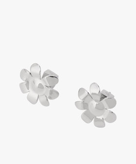 To b. by agnès b. フラワー ピアス シルバー