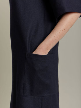 FEMME ウィメンズ 【Outlet】UBH4 ROBE ワンピース ネイビー