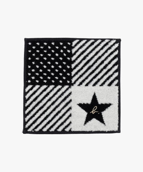 FEMME ウィメンズ "b."ロゴ スター ミニ タオルハンカチ ホワイト